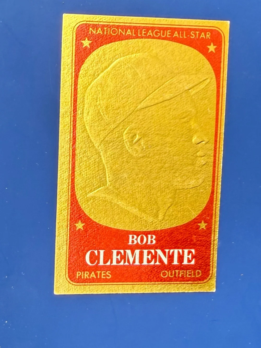 Vintage 1965 Topps Gold Embossed Bob Clemente 19 Roberto Pittsburgh Pirates HOF